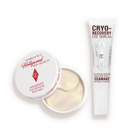 INSTANT EYE REVIVAL DUO including my under-eye patches + cooling eye serum. INSTANT EYE REVIVAL DUO including my under-eye patches + cooling eye serum.