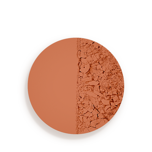 Airbrush Flawless Finish in Shade 4 swatch Swatch of a red-clay-brown-coloured setting powder compact.
