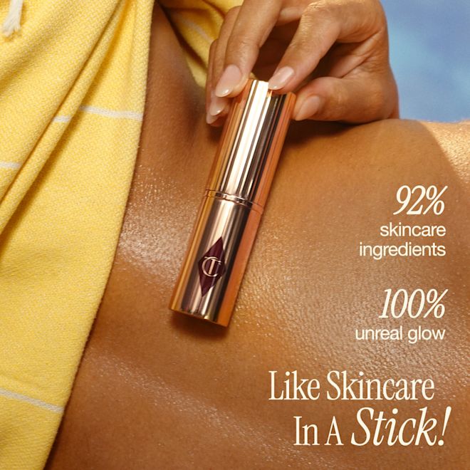 Unreal Highlighter Stick - Skincare Infographic Unreal Highlighter Stick - Skincare Infographic