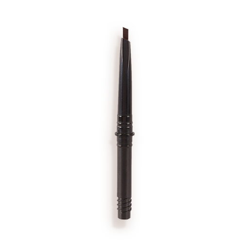Brow Cheat Refill in Black Brown open An open, black-brown-coloured eyebrow tint refill with a black-coloured body.