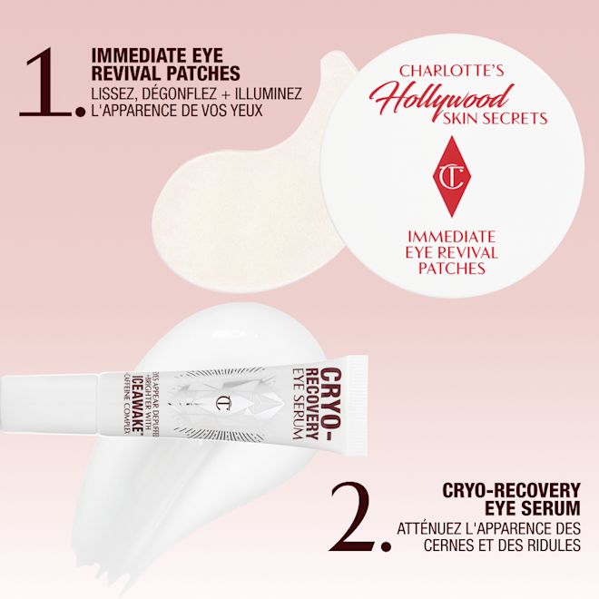 FRCA EYE PATCHES + CRYO EYE SERUM ROUTINE The Eye Immediate Duo