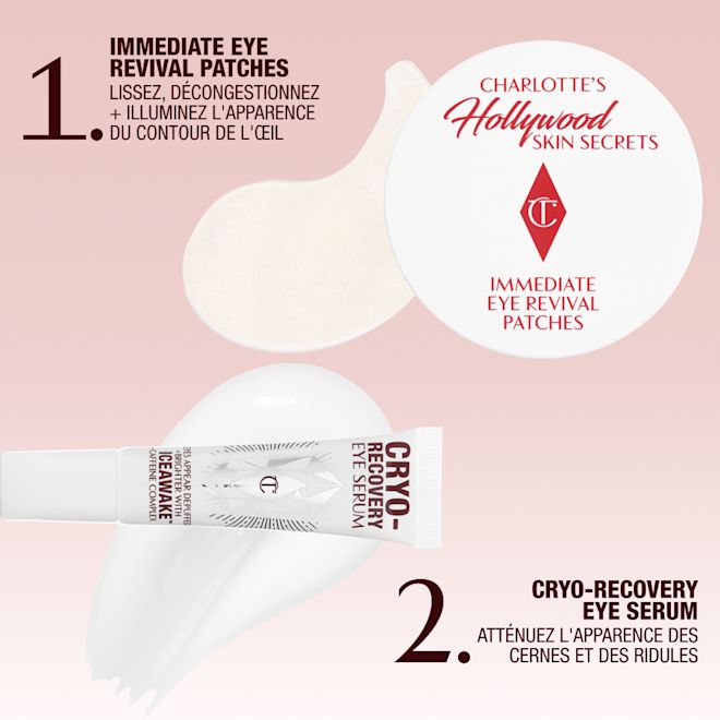 FR EYE PATCHES + CRYO EYE SERUM ROUTINE The Eye Immediate Duo