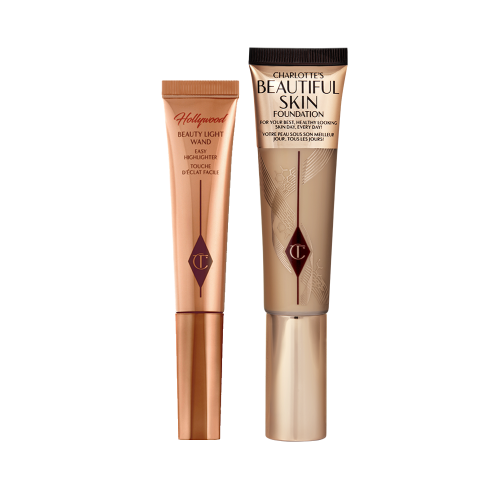 Beautiful Skin Glow Kit Charlotte's Beautiful Glow Kit features a shade of Beautiful Skin Foundation and a Beauty Light Wand
