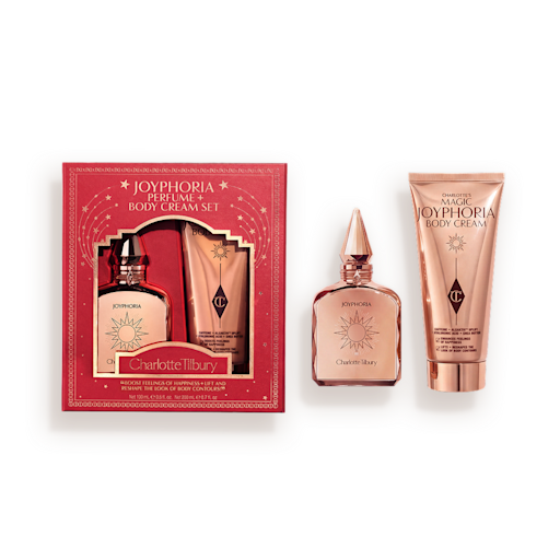 Packshot with Products JOYPHORIA PERFUME + BODY CREAM SET Holiday 2026 Packshot with Products JOYPHORIA PERFUME + BODY CREAM SET Holiday 2026