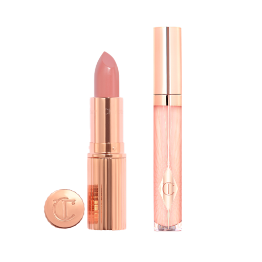 PILLOW TALK FAIR K.I.S.S.I.N.G LIPSTICK AND REFRESH ROSE COLLAGEN LIP BATH PACKSHOT PILLOW TALK FAIR K.I.S.S.I.N.G LIPSTICK AND REFRESH ROSE COLLAGEN LIP BATH PACKSHOT