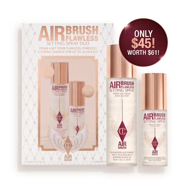 FLAWLESS SETTING SPRAY HOME & AWAY DUO-USD Airbrush Flawless Setting Spray Duo: Travel + Full Size Setting Spray