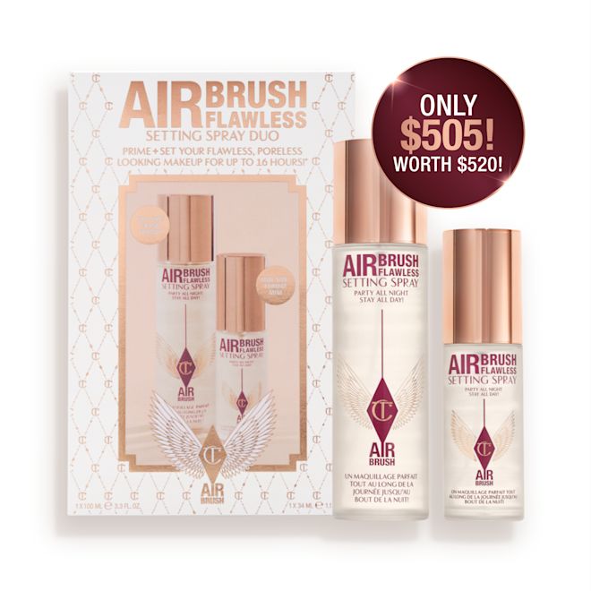 ADHOC 250001 img p RJ 0125 SETTING SPRAY DUO Airbrush Flawless Setting Spray Duo: Travel + Full Size Setting Spray