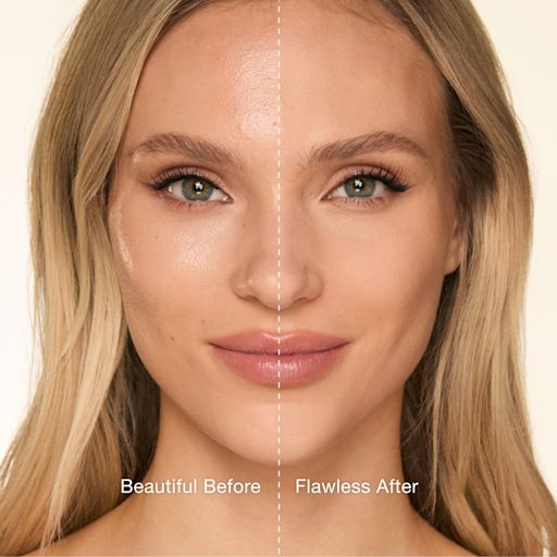 Brightening Pink Loose Powder Before and After Brightening Pink Loose Powder Before and After