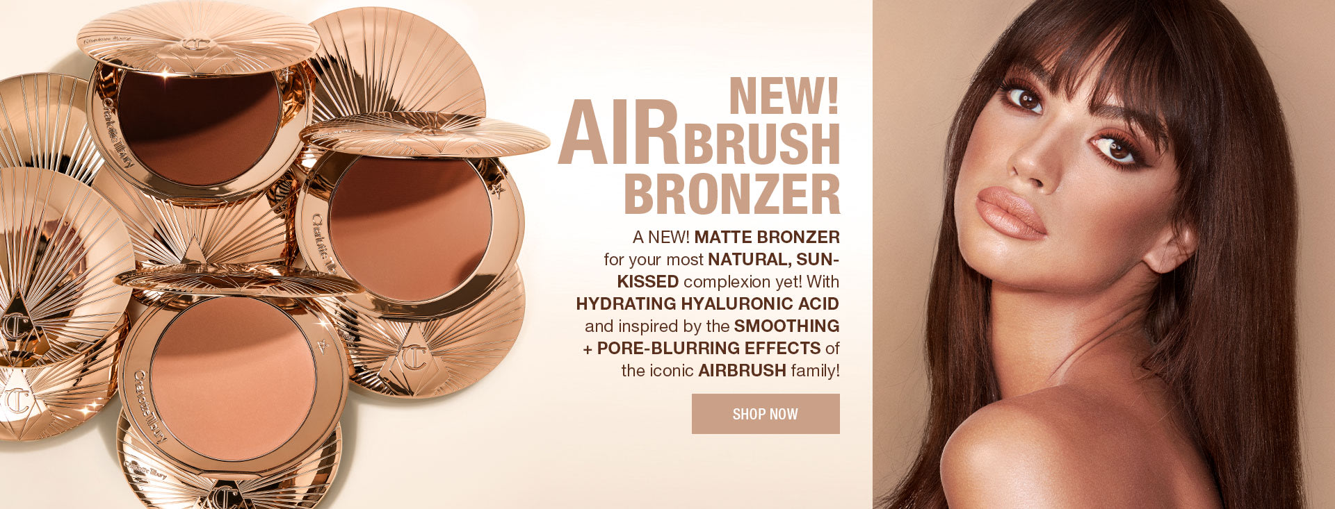 Airbrush Bronzer Launch Hero UK Airbrush Bronzer Launch