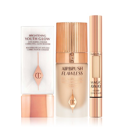 Brightening Youth Glow, Airbrush Flawless Foundation and Magic Away Brightening Youth Glow, Airbrush Flawless Foundation and Magic Away