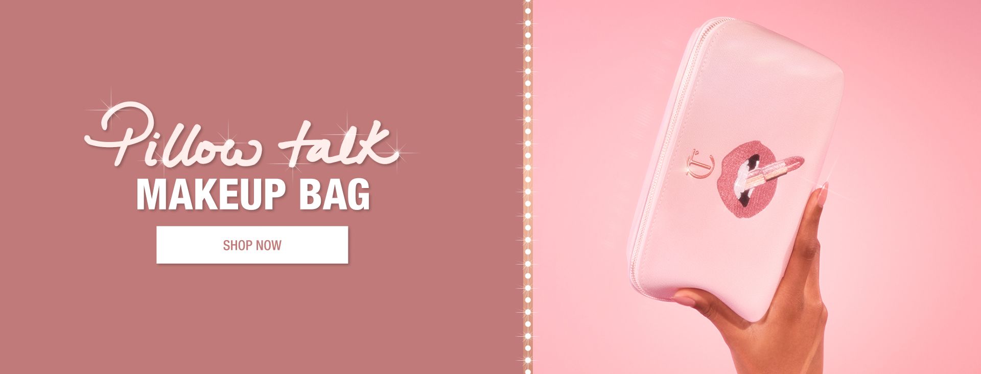 SHOP PILLOW TALK MAKEUP BAG SHOP PILLOW TALK MAKEUP BAG