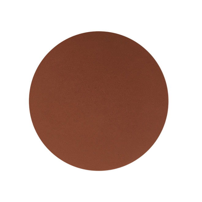 Swatch of a finely-milled bronzer in a dark brown shade, which is perfect for deep tones. 