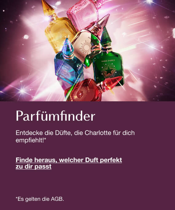 DE fragrance-wide-1 A promotional image for a Fragrance Profiler featuring colorful perfume bottles and text inviting users to discover recommended fragrances and find their scent matches.