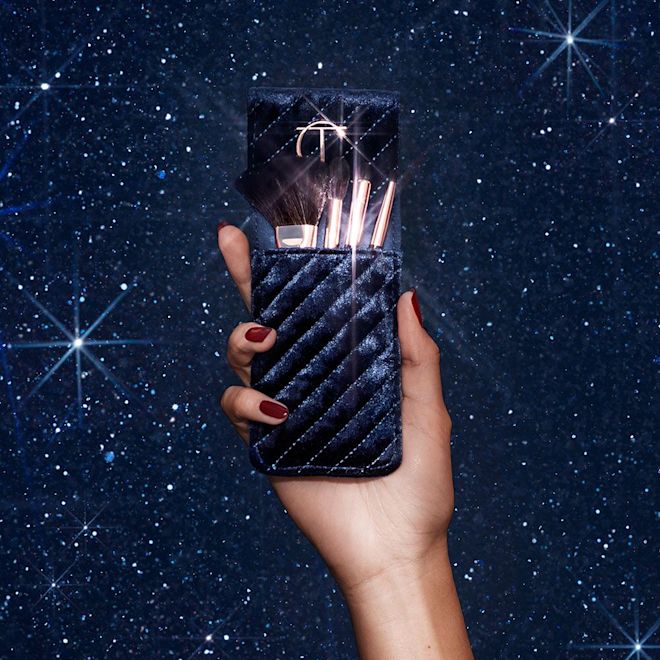 Magical Mini Brush Set with hand Magical Mini Brush Set with hand holding brushes