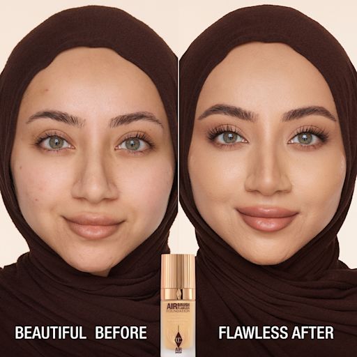 AIRBRUSH FLAWLESS FOUNDATION BEFORE AND AFTER 6 WARM AIRBRUSH FLAWLESS FOUNDATION BEFORE AND AFTER 6 WARM