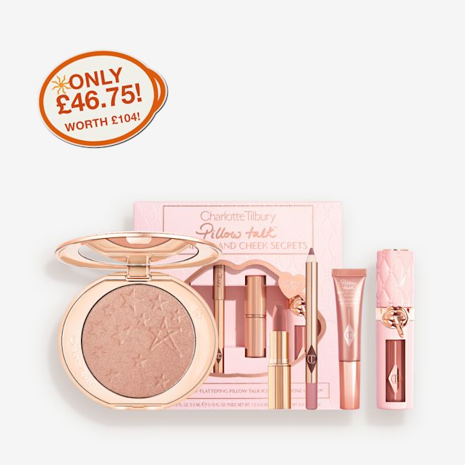 PILLOW TALK LIPS CHEEKS & HOLLYWOOD GLOW KIT WORTH -UK PILLOW TALK LIPS CHEEKS & HOLLYWOOD GLOW KIT WORTH -UK