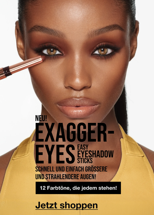 NEU! EXAGGER-EYES EASY EYESHADOW STICKS SCHNELL UND EINFACH GRÖSSERE UND STRAHLENDERE AUGEN! <JETZT SHOPPEN> NEU! EXAGGER-EYES EASY EYESHADOW STICKS SCHNELL UND EINFACH GRÖSSERE UND STRAHLENDERE AUGEN! <JETZT SHOPPEN>
