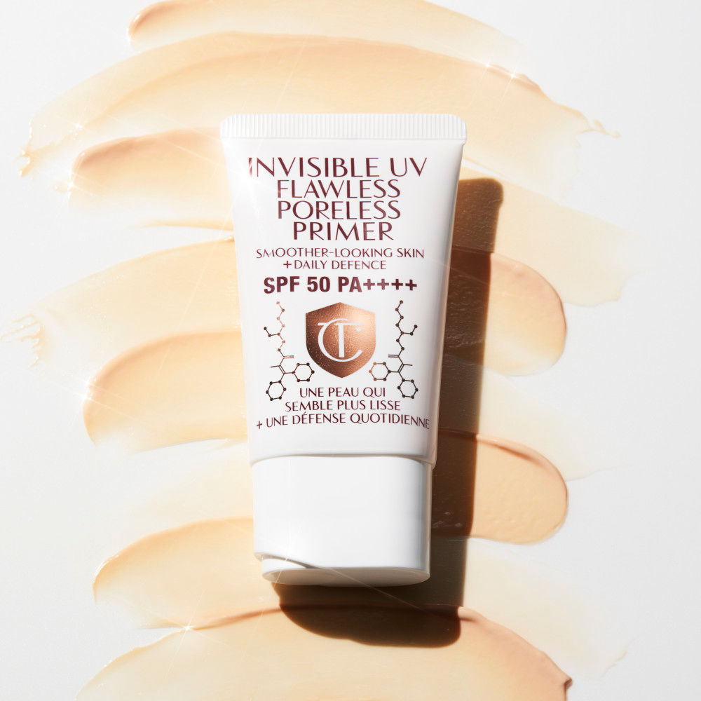 SPF primer Charlotte's Invisible UV Flawless Poreless Primer with SPF50 is a perfect primer to wear underneath stick foundation