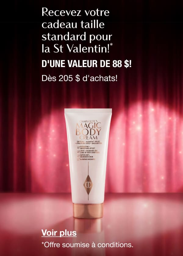 Recevez votre cadeau taille standard pour la St Valentin!* Recevez votre cadeau taille standard pour la St Valentin!*