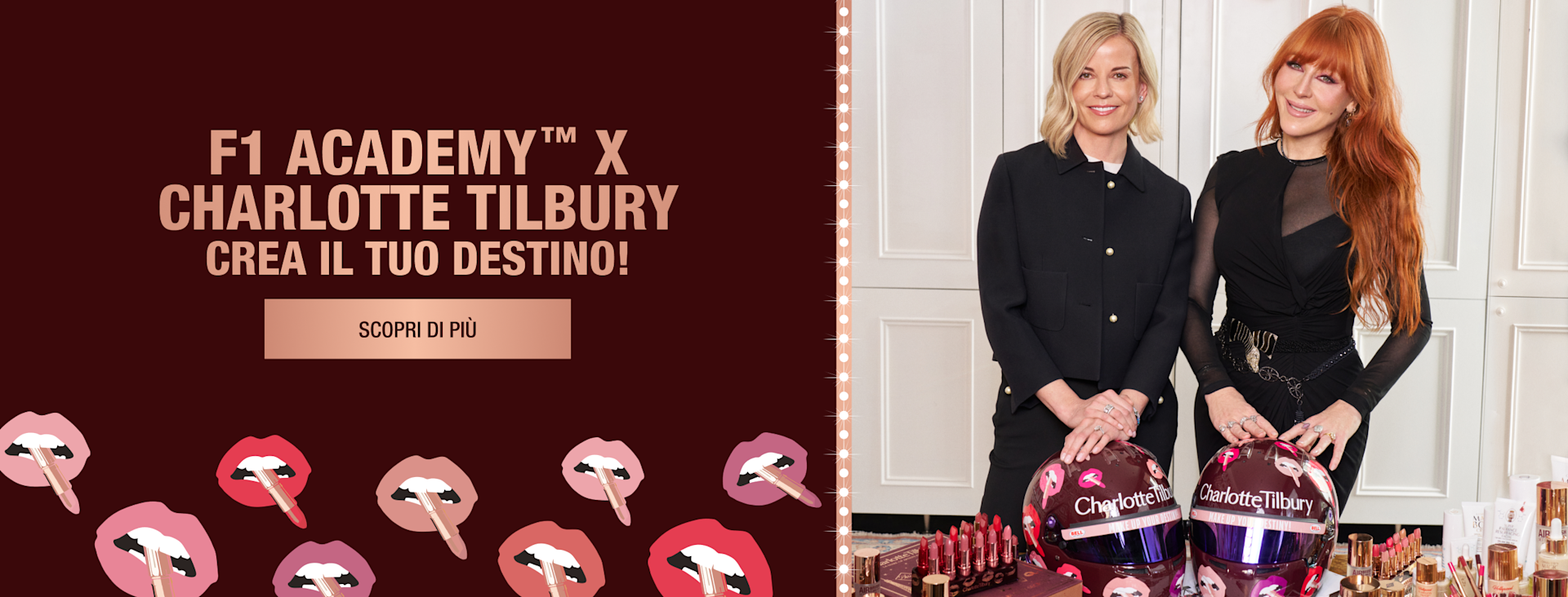 F1 Academy x Charlotte Tilbury F1 Academy x Charlotte Tilbury