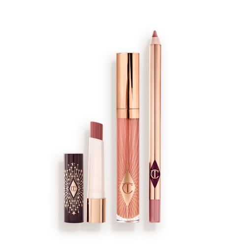 Collagen Kiss Lip Kit: Lip Balm, Lip Liner + Lip Gloss Trio Collagen Kiss Lip Kit: Lip Balm, Lip Liner + Lip Gloss Trio