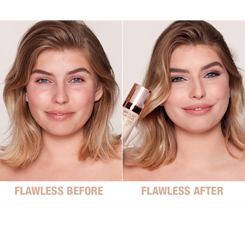 Airbrush Flawless Foundation 3 cool before and after Airbrush Flawless Foundation 3 cool before and after