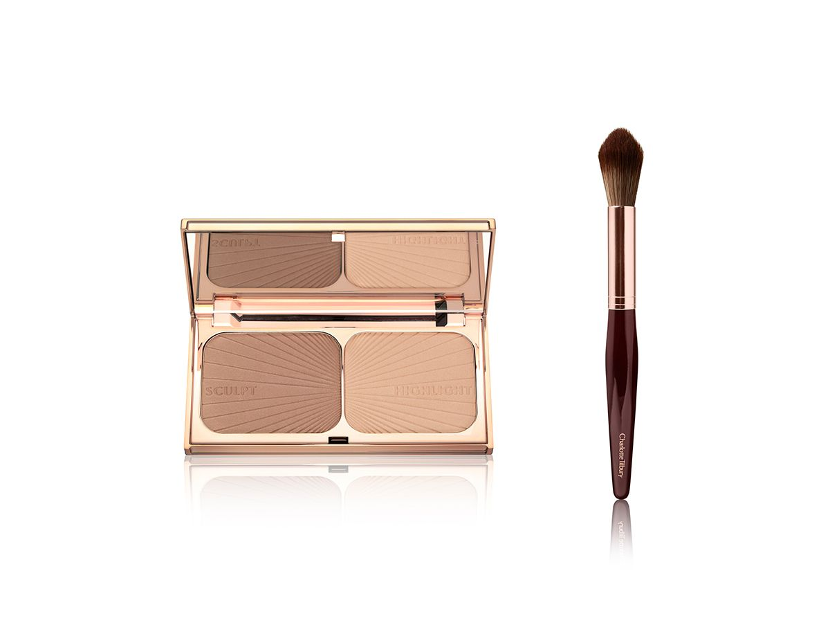 Filmstar bronze and glow. Powder and sculpt brush