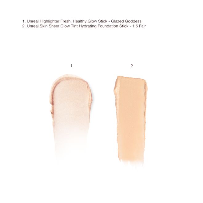 Unreal Highlighter + Foundation Bundle Swatch Unreal Highlighter + Foundation Bundle Swatch