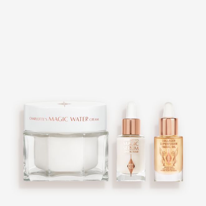 Charlotte's Dewy, Radiant Glow Trio: Skincare Kit with 45% Off Charlotte's Dewy, Radiant Glow Trio: Skincare Kit with 45% Off
