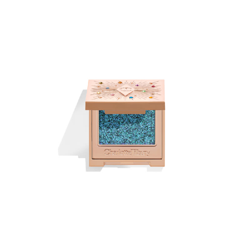 Cosmic Rocks packshot for blog Hypnotising Pop Shot in Cosmic Rocks turquoise duochrome single eyeshadow