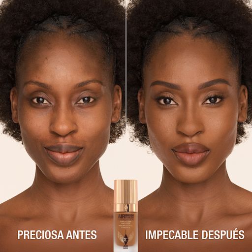 Antes y después de usar Airbrush Flawless Foundation 13 warm Antes y después de usar Airbrush Flawless Foundation 13 warm
