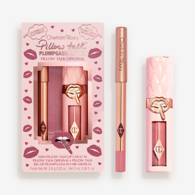 Pillow Talk Plumpgasm Lip Kit - Fair Open Packshot Pillow Talk Plumpgasm Lip Kit - Fair Open Packshot