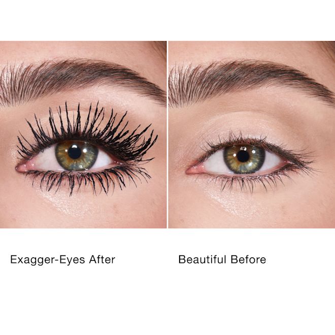 Exagger-Eyes Mascara - Model - Vorher und nachher Exagger-Eyes Mascara - Model - Vorher und nachher