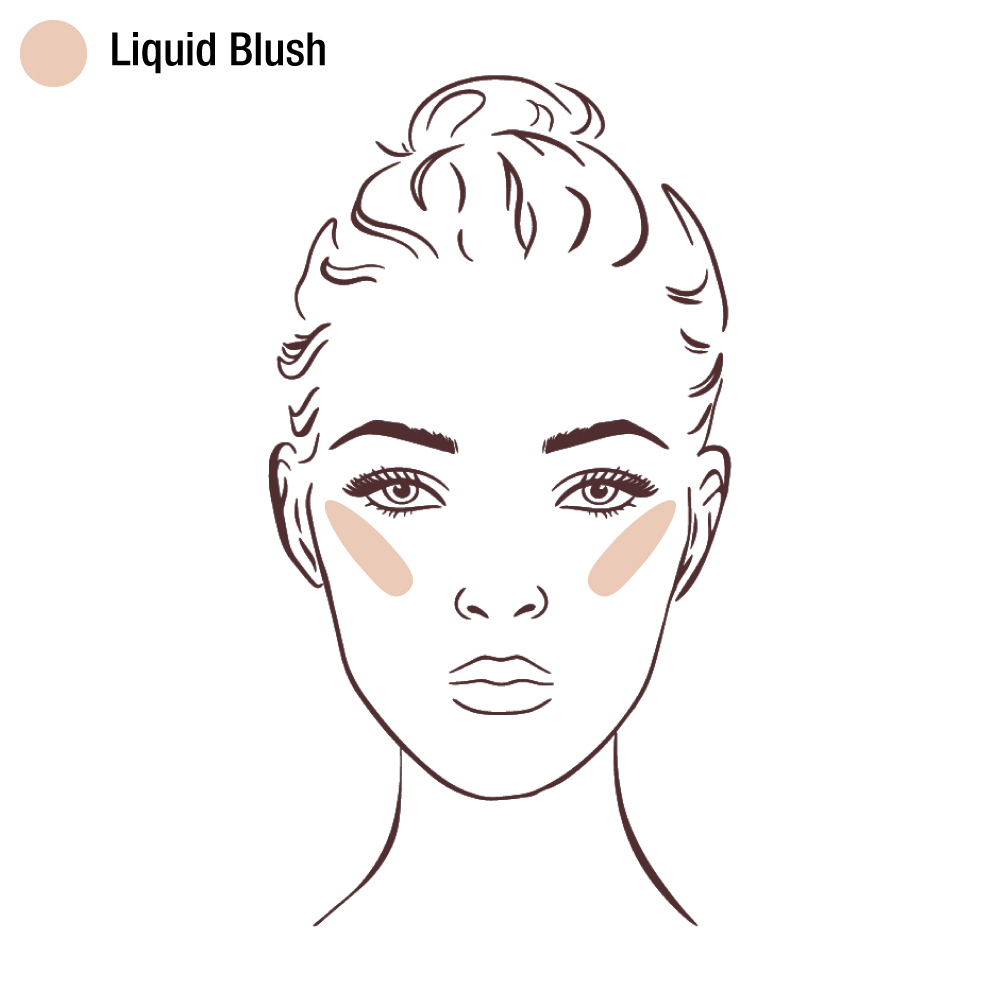 Wo man Liquid Blush aufträgt Grafik