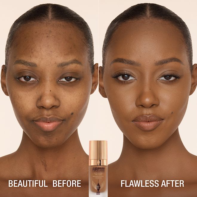 AIRBRUSH FLAWLESS FOUNDATION BEFORE AND AFTER 13 neutral AIRBRUSH FLAWLESS FOUNDATION BEFORE AND AFTER 13 neutral