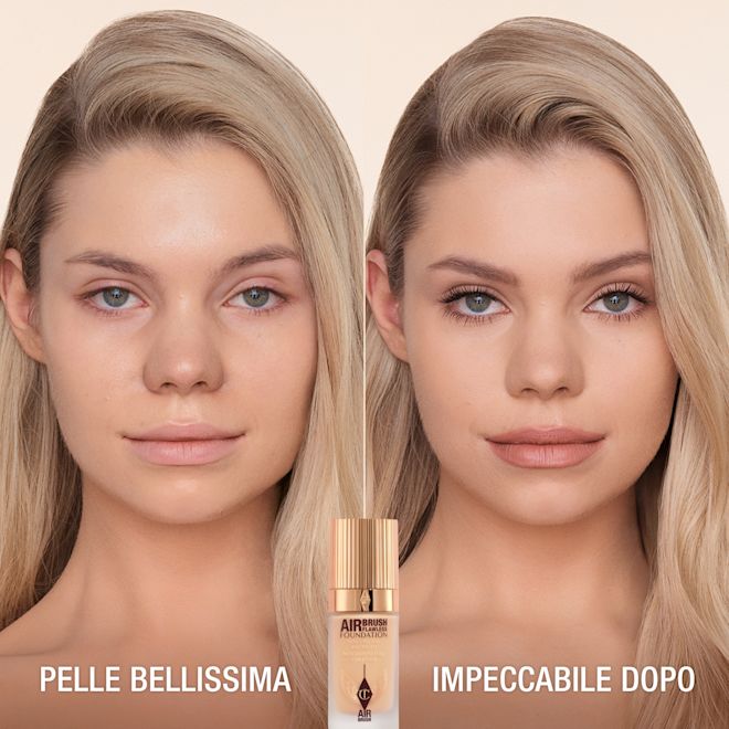 AIRBRUSH FLAWLESS FOUNDATION PRIMA E DOPO 5 COOL AIRBRUSH FLAWLESS FOUNDATION PRIMA E DOPO 5 COOL