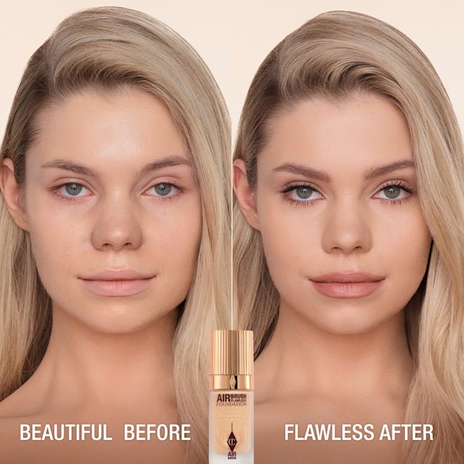 AIRBRUSH FLAWLESS FOUNDATION BEFORE AND AFTER 5 COOL AIRBRUSH FLAWLESS FOUNDATION BEFORE AND AFTER 5 COOL