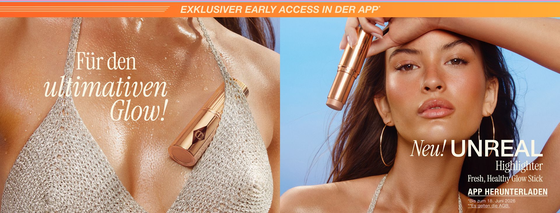EXKLUSIVER EARLY ACCESS IN DER APP!* NEU! UNREAL HIGHLIGHTER FRESH, HEALTHY GLOW STICK Für den ultimativen Glow! EXKLUSIVER EARLY ACCESS IN DER APP!* NEU! UNREAL HIGHLIGHTER FRESH, HEALTHY GLOW STICK Für den ultimativen Glow!