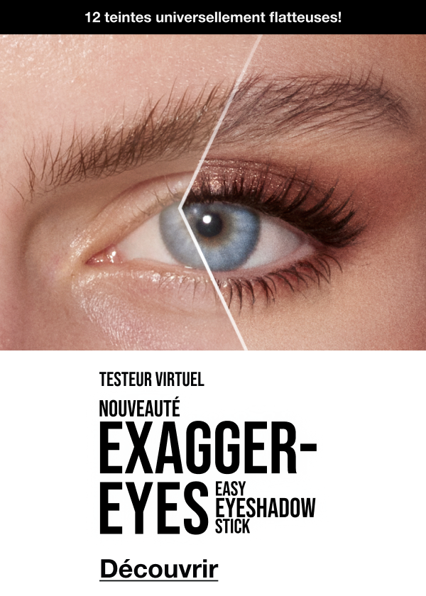 Testeur virtuel NOUVEAU EXAGGER-EYES EASY EYESHADOW STICK! 12 TEINTES! <MAGASINER> Testeur virtuel NOUVEAU EXAGGER-EYES EASY EYESHADOW STICK! 12 TEINTES! <MAGASINER>