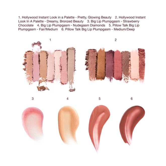 5-MINUTE HOLLYWOOD MAKEUP KIT texture swatch 5-MINUTE HOLLYWOOD MAKEUP KIT texture swatch