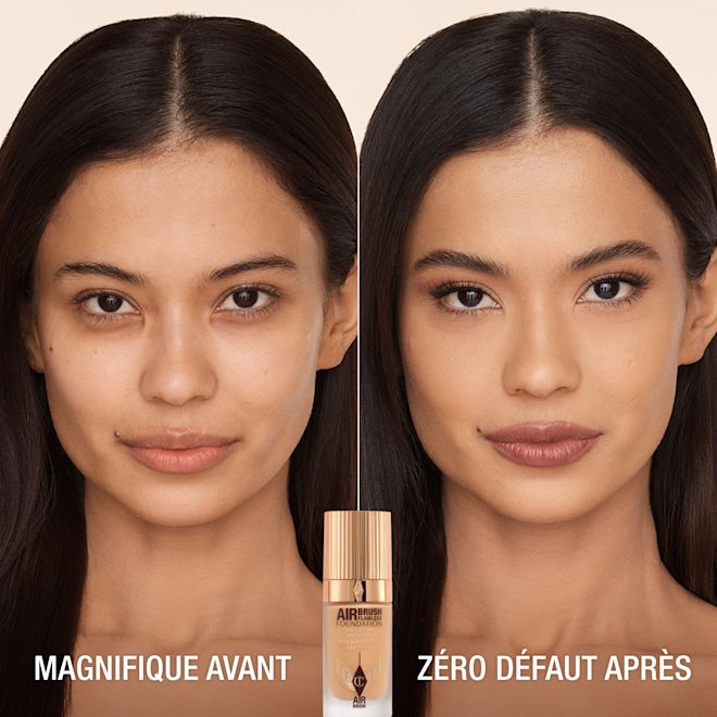 AIRBRUSH FLAWLESS FOUNDATION AVANT ET APRÈS teinte 8 Neutral (Neutre) AIRBRUSH FLAWLESS FOUNDATION AVANT ET APRÈS teinte 8 Neutral (Neutre)