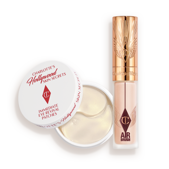 Airbrush Concealer + Eye patched bundle packshot Airbrush Concealer + Eye patched bundle packshot