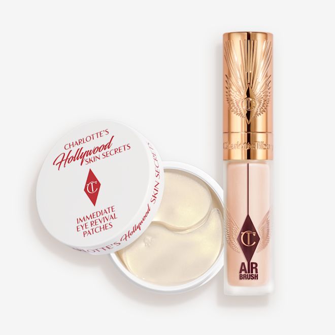 Airbrush Concealer + Eye patched bundle packshot Airbrush Concealer + Eye patched bundle packshot