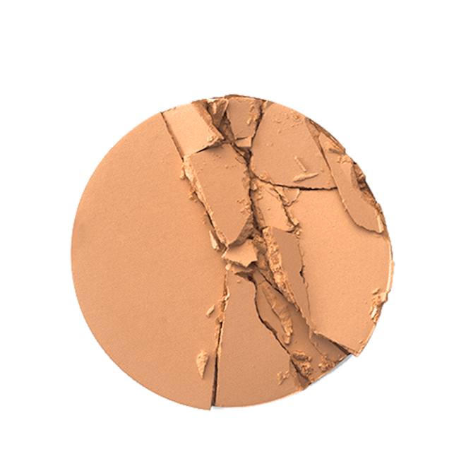 Airbrush Flawless Finish Tan swatch Swatch of a sandy brown powder bronzer.