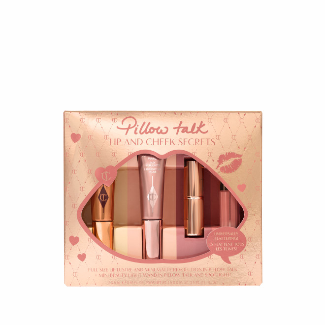 Pillow Talk Iconic Lip and Cheek Secrets packaging closed