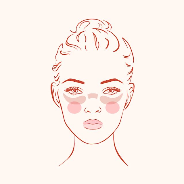 Lip Tint as blush Lip tint being used as blush on the apples of the cheeks and across the nose