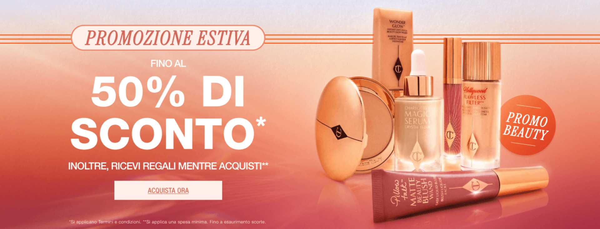 Promozione beauty Promozione estiva Sconti fino al 45% su Kit iconici* + regali magici mentre acquisti** Promozione beauty Promozione estiva Sconti fino al 45% su Kit iconici* + regali magici mentre acquisti**