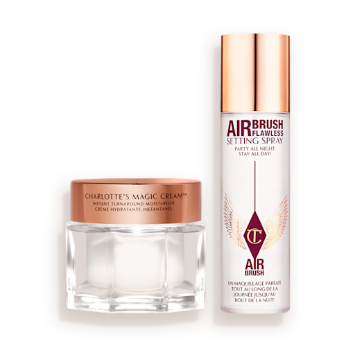 CHARLOTTE’S MAGIC CREAM & SETTING SPRAY DUO CHARLOTTE’S MAGIC CREAM & SETTING SPRAY DUO