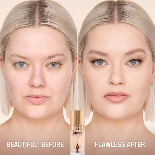 AIRBRUSH FLAWLESS FOUNDATION BEFORE AND AFTER 2 NEUTRAL AIRBRUSH FLAWLESS FOUNDATION BEFORE AND AFTER 2 NEUTRAL