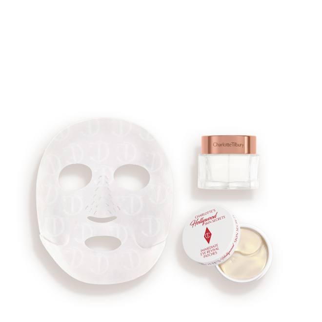 Magic Cream + Dry Sheet Mask + Eye Patches Bundle Packshot Magic Cream + Dry Sheet Mask + Eye Patches Bundle Packshot